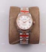 (TW) Swiss Grade Rolex Datejust 31mm - Rolex Jubilee Rose Gold Mother Of Pearl